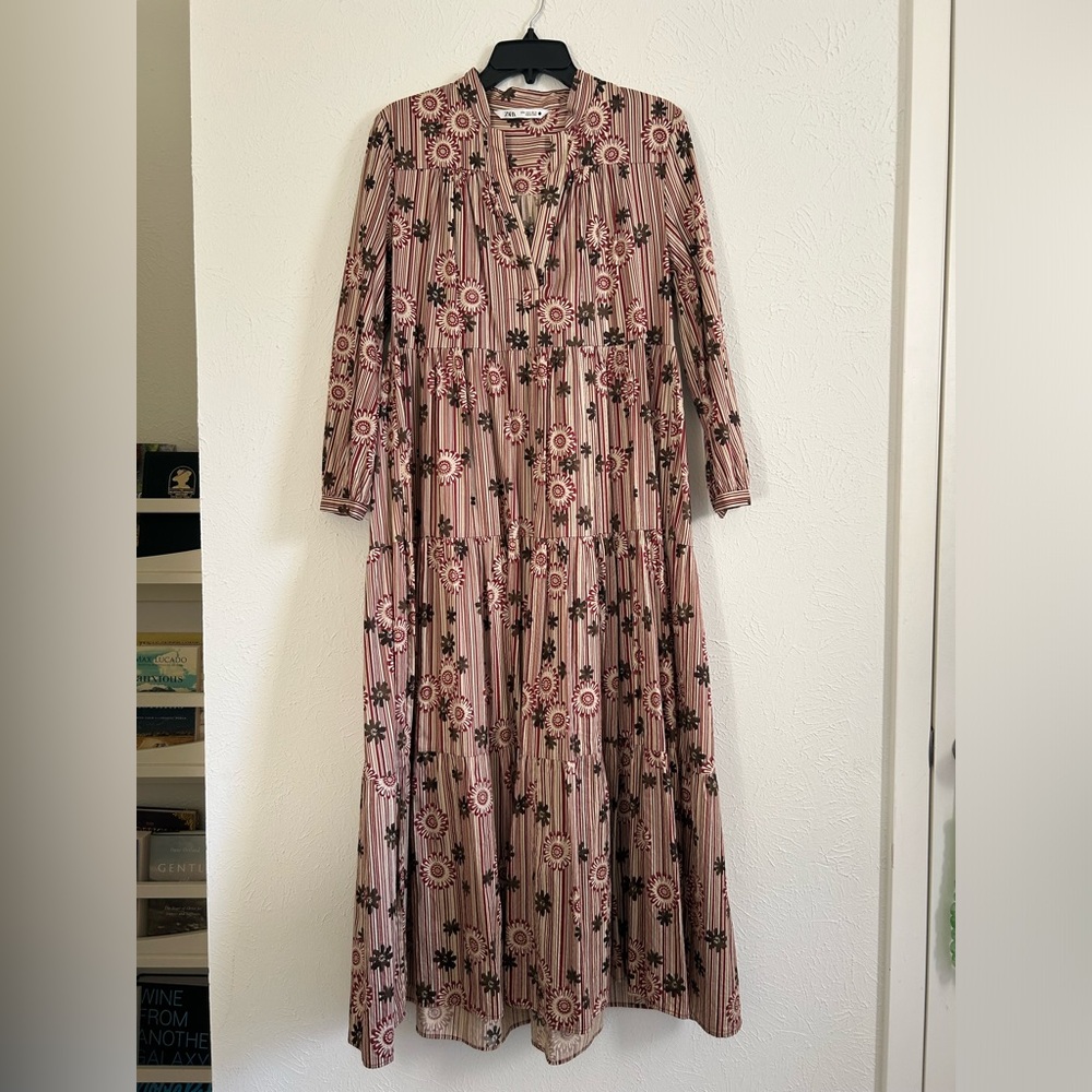 100% cotton Zara maxi dress